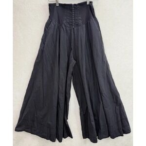 Vintage Luna Luz Women's Corset Waist Wide Leg Palazzo Pants Size Small